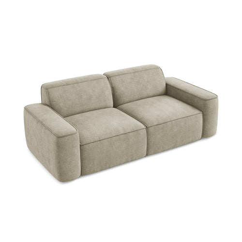 LaMiaSofa 3-zits bank Melissa - chenille stof - beige - 204x102x70