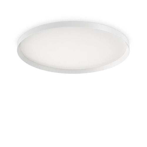 Decoratief Rond Simple Flush Wit, 4000K