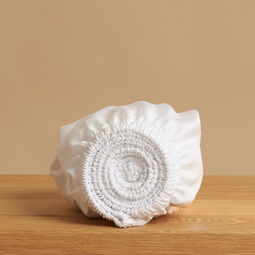 Coco & Cici - Tencel Sateen Hoeslaken 200 x 220 cm - 2 Persoons Beddengoed - Lyocell - Elastiek Rondom - Wit - Extra Zacht