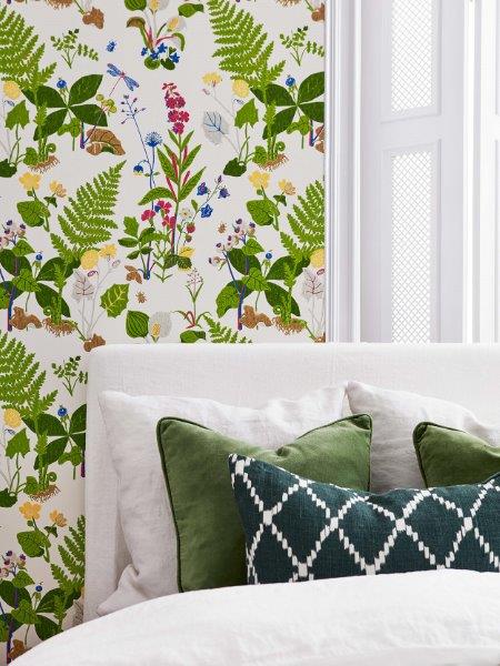 Borastapeter behang bladeren groen - 53 cm x 10.05 m - 660717