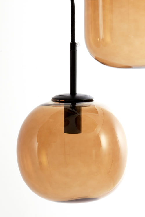 Light & Living hanglamp MEZZA - Ø45x23cm - bruin - vtwonen shop