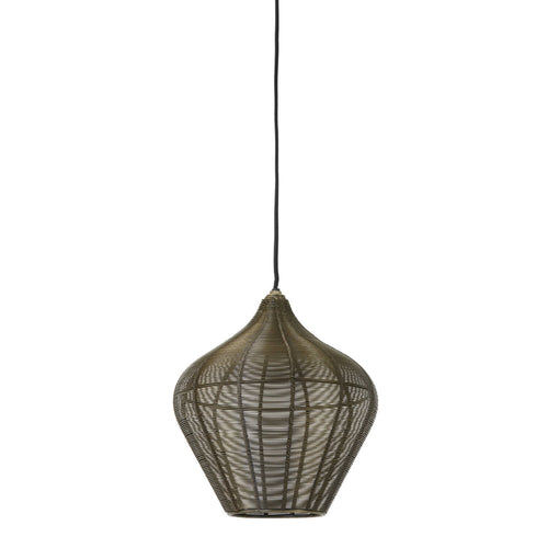 Light & Living hanglamp  - brons - 27x27x29.5 cm