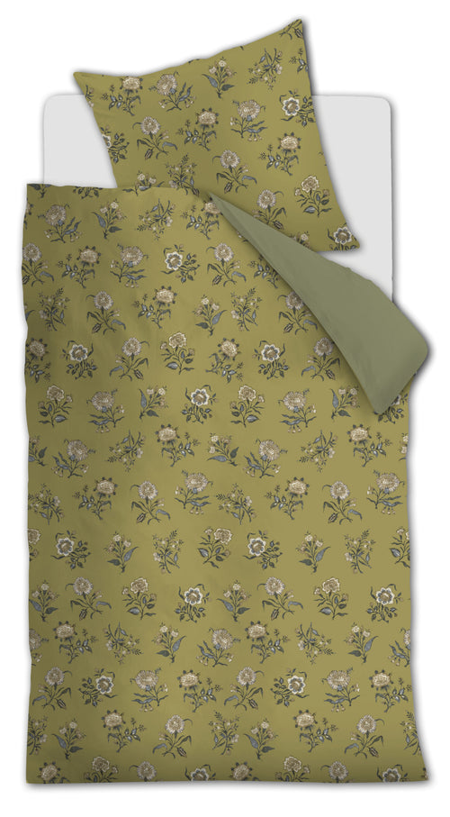 At Home by BeddingHouse Dekbedovertrek Bygone - 140 x 200/220 cm - Olive Green