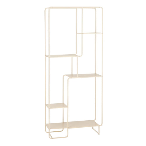 Mica Decorations Jules Open kast - L76 x B30 x H178 cm - Metaal - Lichtbruin