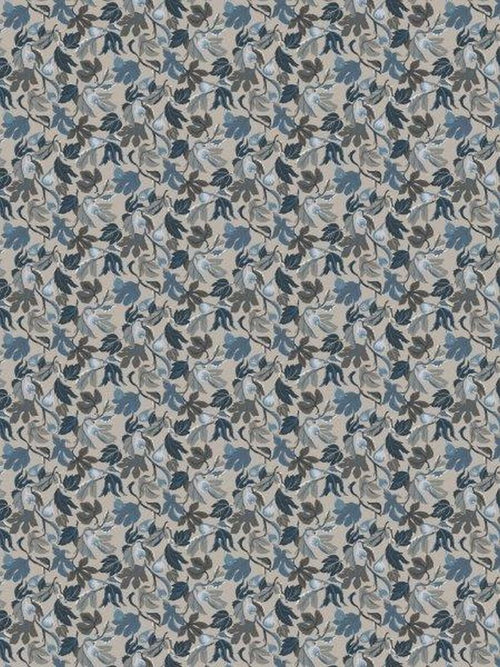 Borastapeter behang bladeren vergrijsd blauw - 49 cm x 10.05 m - 660801 - vtwonen shop