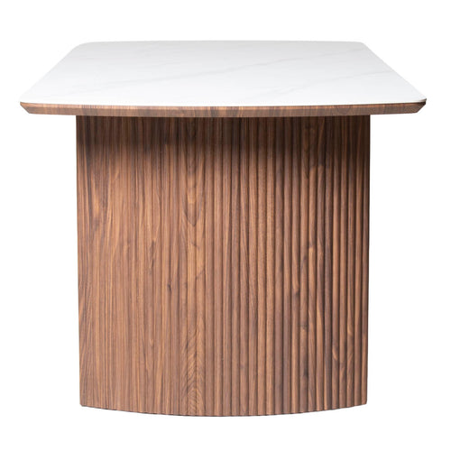 DÉJA Living Eettafel Chela - Rechthoek Walnoot Keramisch - 200x90x75cm