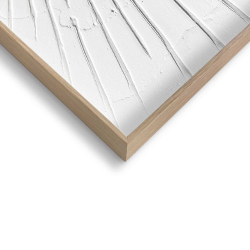 Reinders Beams White schilderij 3d art -  wit - woonkamer - 70x50cm