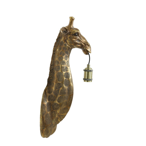 Light & Living wandlamp Giraffe - brons - 20.5x19x61cm - vtwonen shop