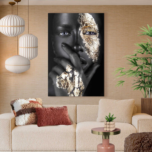 Reinders glasschilderij Verborgen Goud - 116x78cm