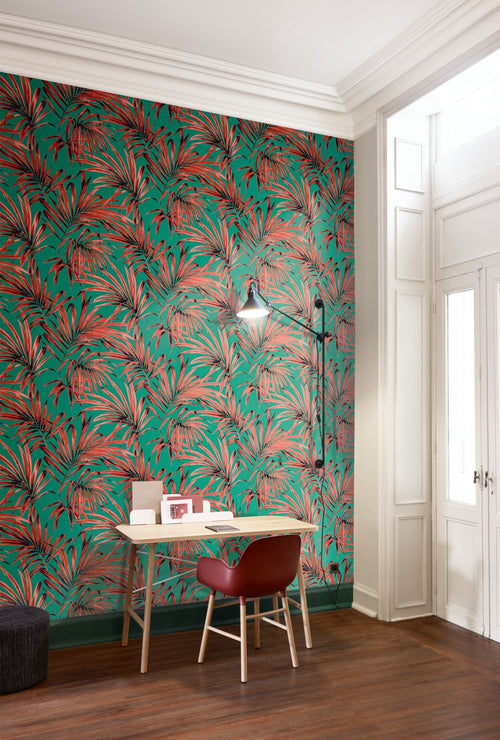 Masureel behang bladeren groen - 53 cm x 10.05 m - 631970 - vtwonen shop