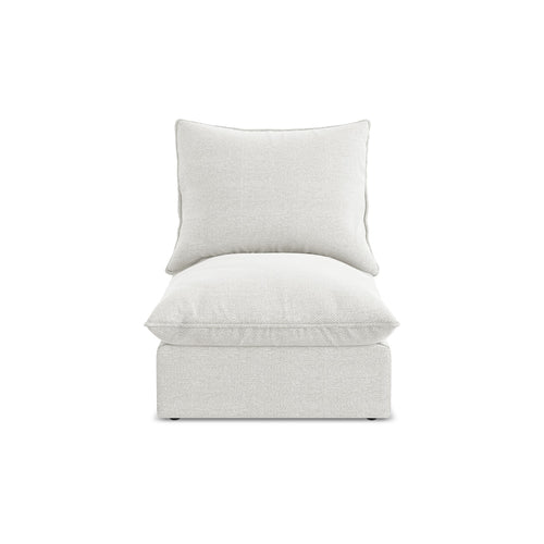LaMiaSofa Bankmodule midden Ravenna - bouclé - wit - 75x90x77