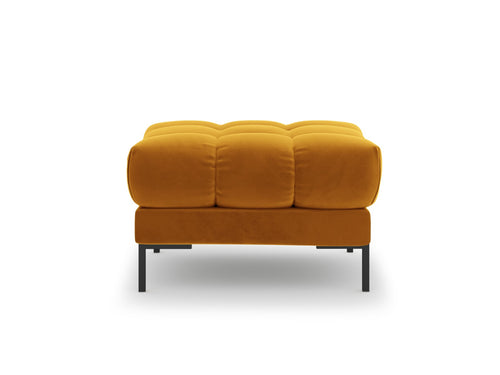 Cosmopolitan Design Poef Bali flueel, geel - 60x60x41cm