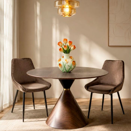 Kare Design Eettafel Cono Ø120cm walnoot
