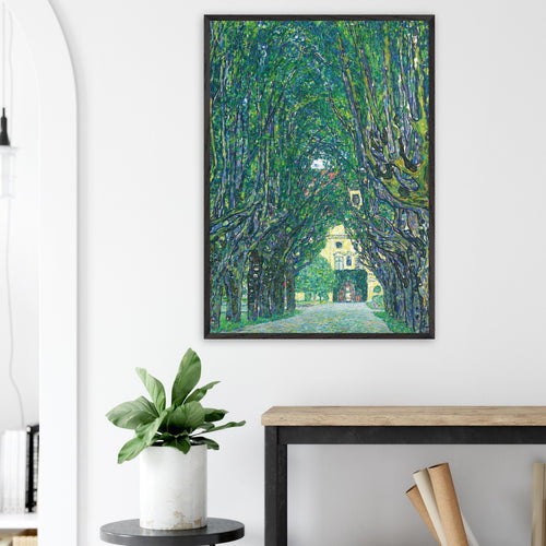 Artfulprints Poster Gustav Klimt - Avenue of Schloss Kammer Park   - 30x40 cm - Groen