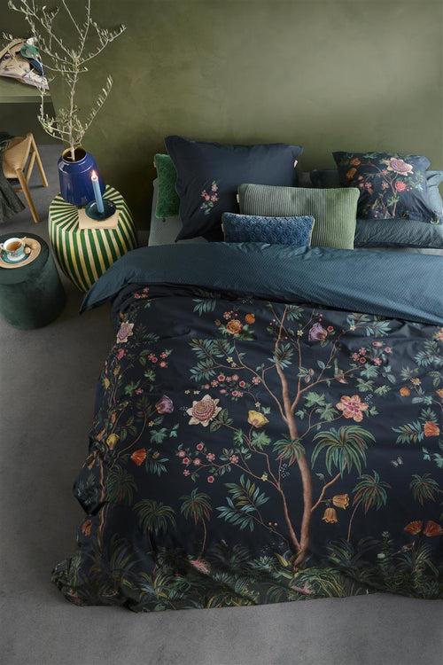 Pip Studio dekbedovertrek Il Paradiso - 140x200/220 cm - donker blauw