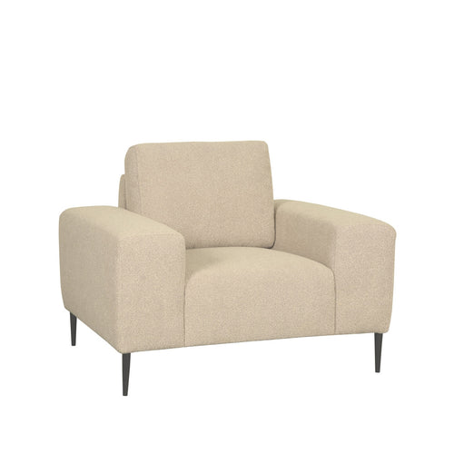 LABEL51 Fauteuil Ferraro - Zand Bouclé - 112x88x85cm - vtwonen shop