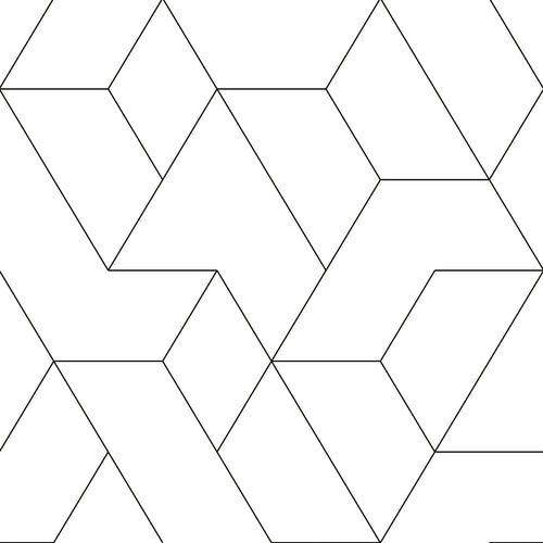 ESTAhome behang grafische lijnen zwart wit - 50 x 900 cm - 139951 - vtwonen shop