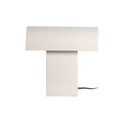 Leitmotiv tafellamp Cadiz Disc - wit - 15x32x30cm
