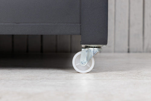 Rebellenclub Opbergbox kussen Malva - 130 x 60 cm - Zwart