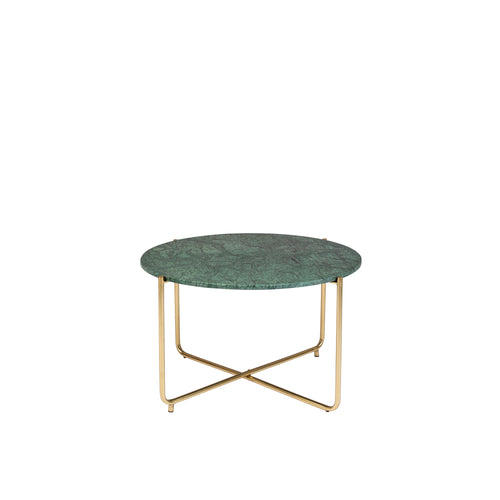 Housecraft Living Timpa Salontafel Marmer Rond 70x70 cm Groen/ Goud - vtwonen shop