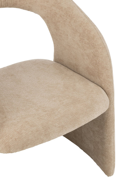 J-Line stoel Anise - textiel - beige