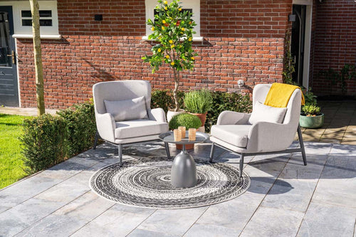 Mioala bijzettafel - diameter 50xH48 cm - carbon black - vtwonen shop