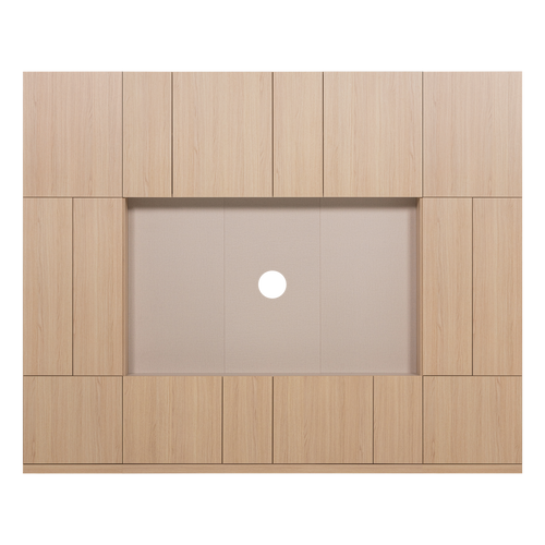 WOOOD wandkast combinatie 268 cm Build - Eiken Decor - Naturel - 215x268x41