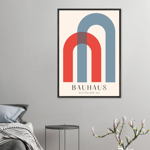 Artfulprints Poster Bauhaus - Ausstellung 1921   - 70x100 cm - Meerkleurig