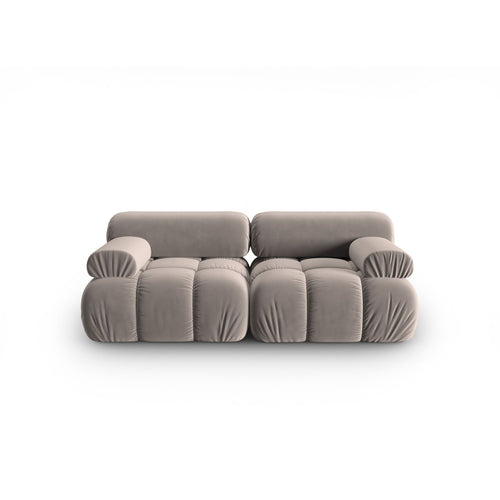 Cosmopolitan Design - Modulaire bank Cortina 2-zits, flueel cappuccino - 94x188x70cm
