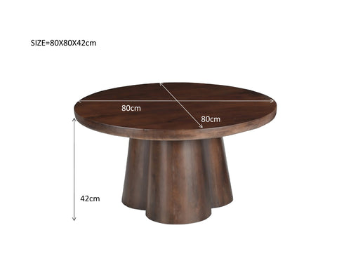 Brix salontafel Clubs - 80cm - mangohout