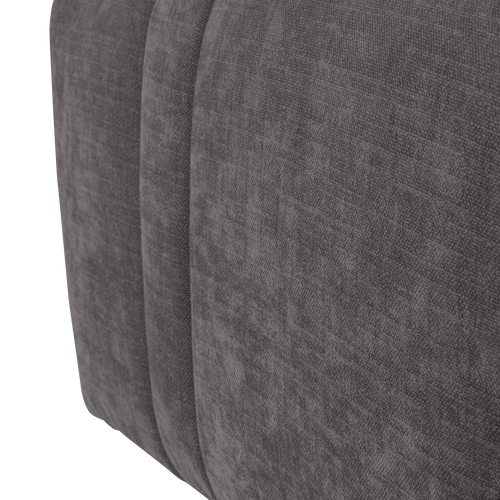 WOOOD hocker Omaire - Chenille - Grijs
