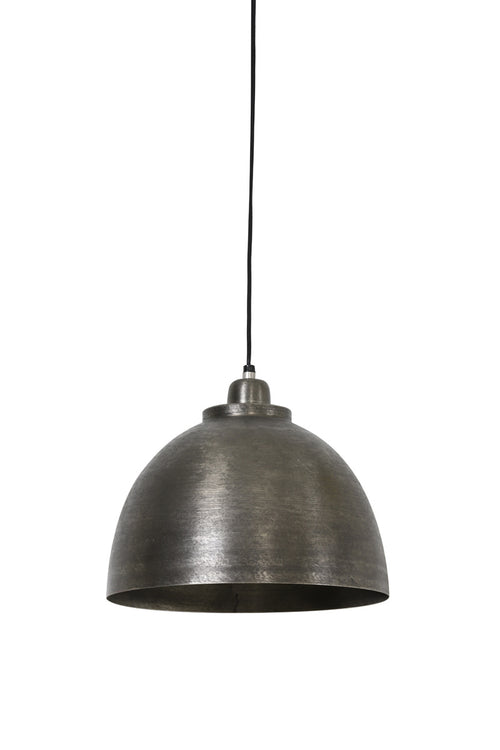 Light & Living hanglamp  - zilver - 30x30x26 cm