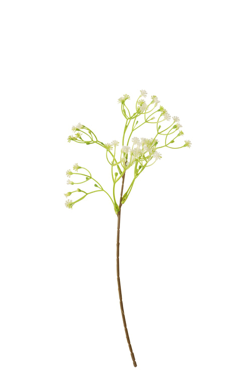 J-Line gypsophila - kunststof  - wit - 6 stuks