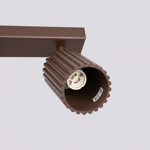 Sollux Lighting Plafondlamp KARBON 4L bruin - 81x6,5x16,5cm