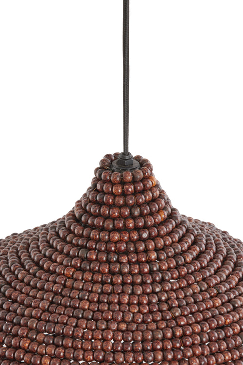 Light & Living hanglamp KALENGA - bruin - Ø28x30cm
