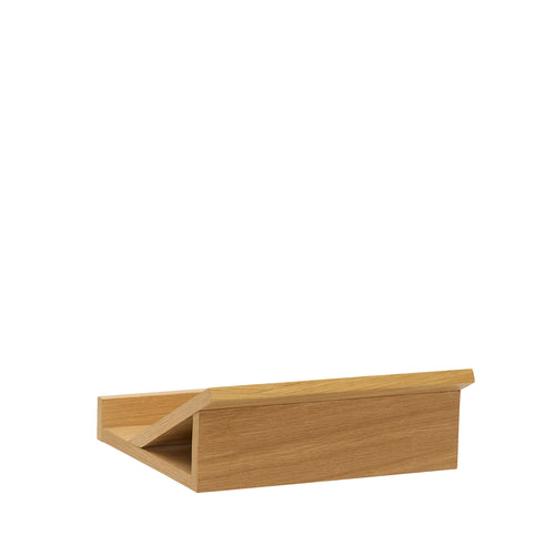 Hübsch boekensteun Socle - mdf/eikenfineer - 25x23xh10cm