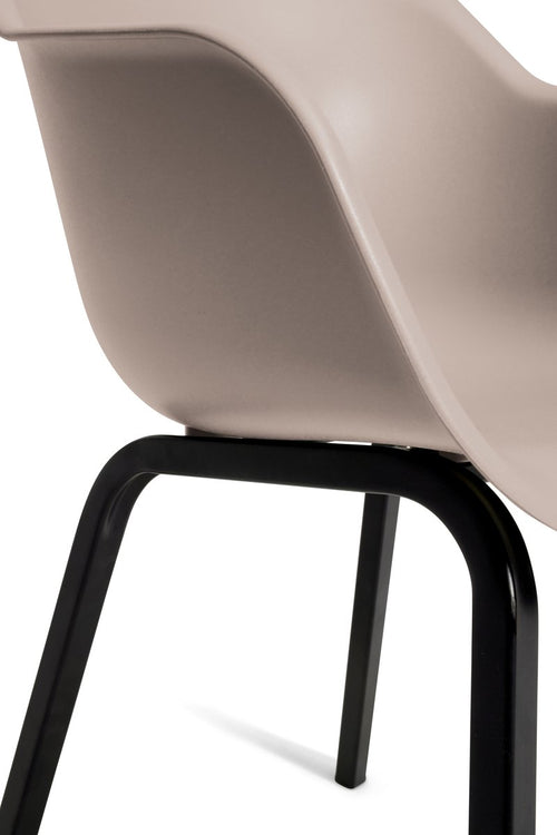 Keter Noa Tuinstoel - 2 stuks - 80x55x67cm - metalen frame - Soft Beige