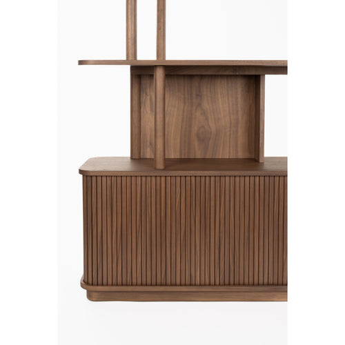 Zuiver Barbier Boekenkast/ Wandkast Walnoot - Bruin