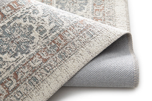 AFK Living vloerkleed Valois - gerecyclede vezels - blauw - 200x290 cm