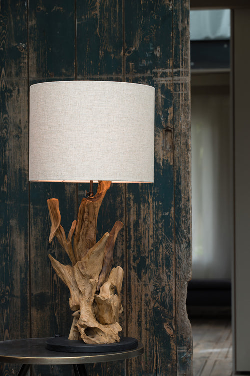 Light & Living lampvoet IKAL - Ø25x50cm - bruin