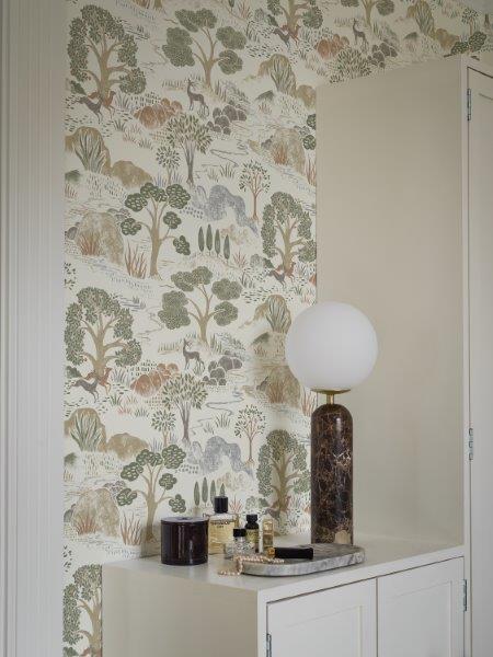 Borastapeter behang bosrijk landschap groen - 53 cm x 10.05 m - 660859 - vtwonen shop