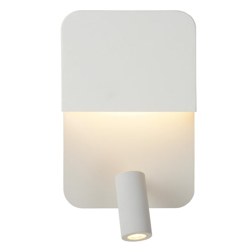 Lucide bedlamp BOXER - Geïntegreerde LED - Wit - vtwonen shop