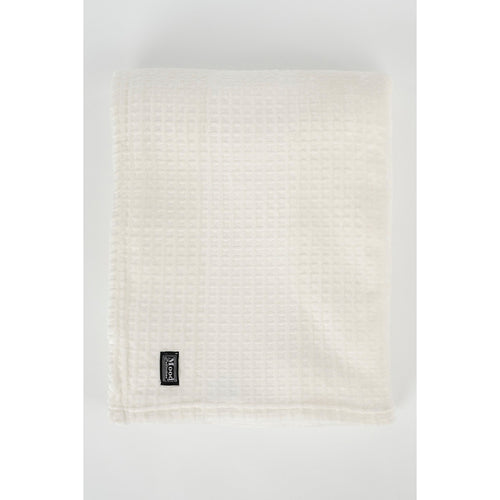 In The Mood Collection Joanne Fleece Plaid - L180 x B130 cm - Polyester - Off White