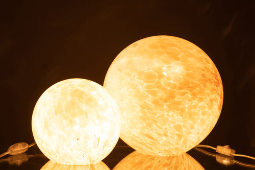 J-Line lamp Melissa Rond - glas - beige - large - vtwonen shop