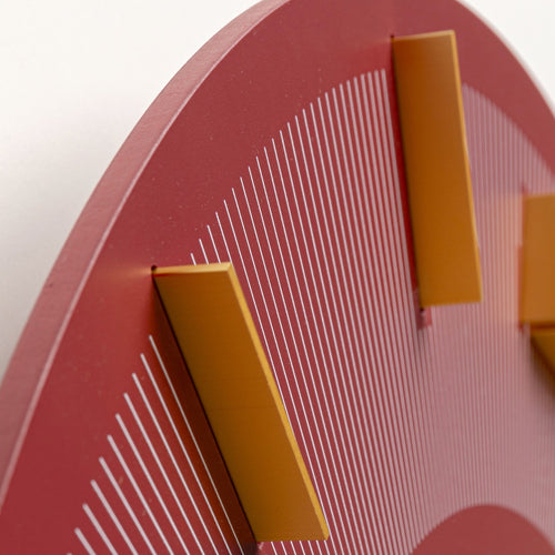 Kare Design Wandclock Leonardo rood