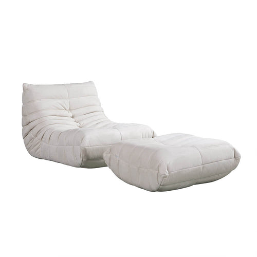 HOME DELUXE Relaxfauteuil met voetenbank CHILL - 102 x 87 x 70 cm