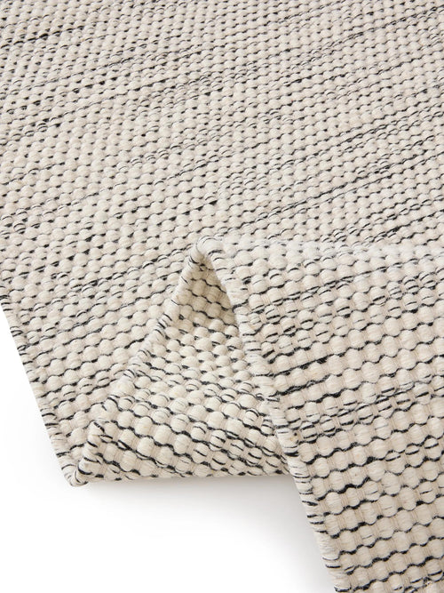 benuta wollen vloerkleed Rocco - beige/zwart - 200x300 cm