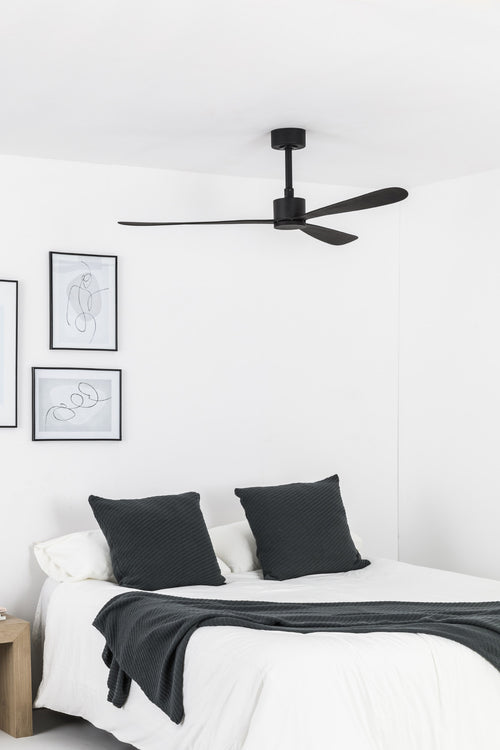 Faro Amelia Zwarte plafondventilator, 6 snelheden