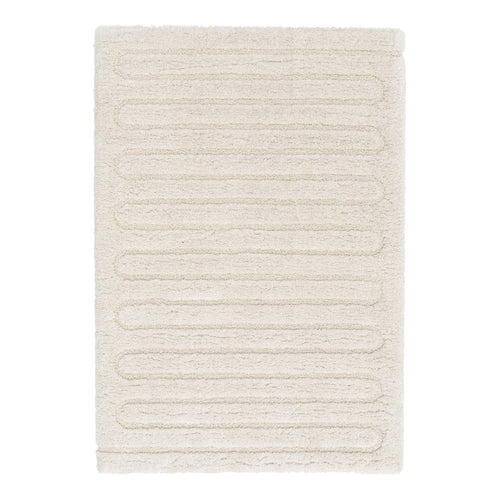 AFK Living vloerkleed Eolya - reliëfeffect - wit - 120 x 170 cm