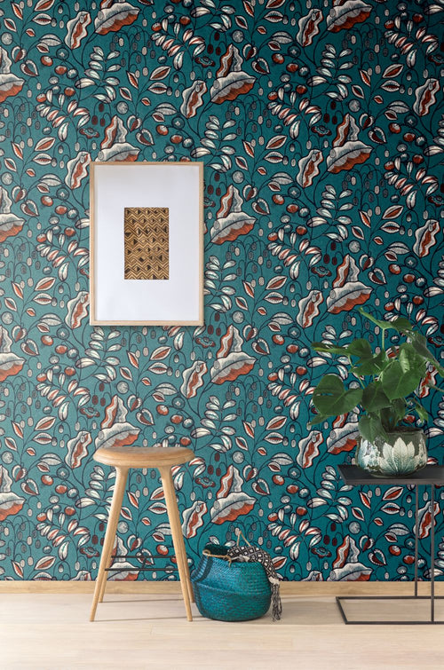 Masureel behang bladeren groen - 53 cm x 10.05 m - 631888 - vtwonen shop